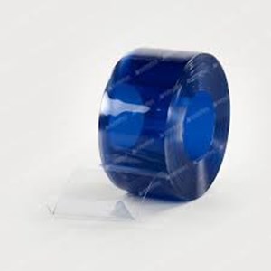 Pvc Curtain Anti Stastic Blue Clear
