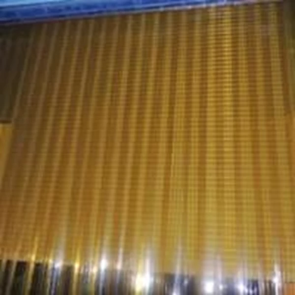 Yellow Plastic Pvc Curtain Size 3 mm x 30 cm x 50 meters