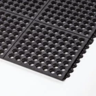 Rubber Mat Black Perforated Holes  1